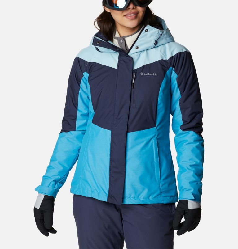 Thumbnail: Women's Rosie Run Insulated Jacket, Color: Nocturnal, Spring Blue Hthr, Blue Chill, image 1