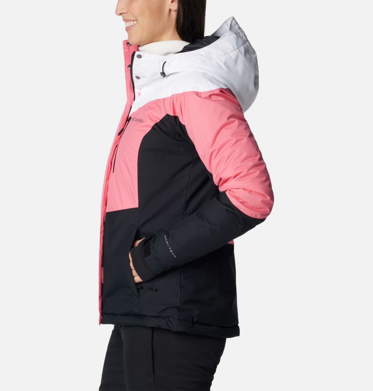 Rosie Run Insulated Jacket, Color: Camellia Rose, White, Black, image 3