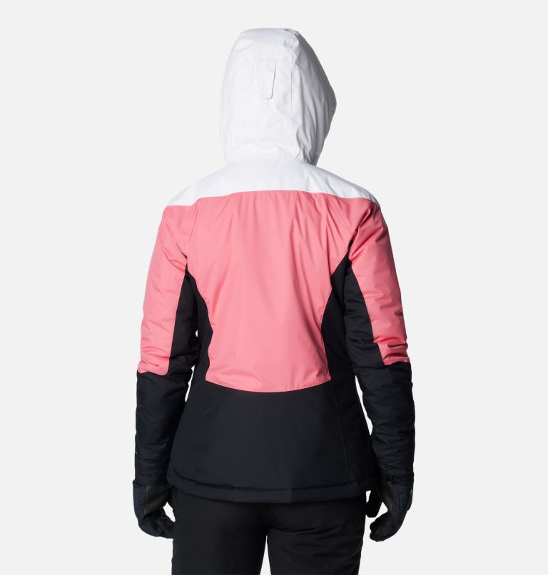 Rosie Run Insulated Jacket, Color: Camellia Rose, White, Black, image 2