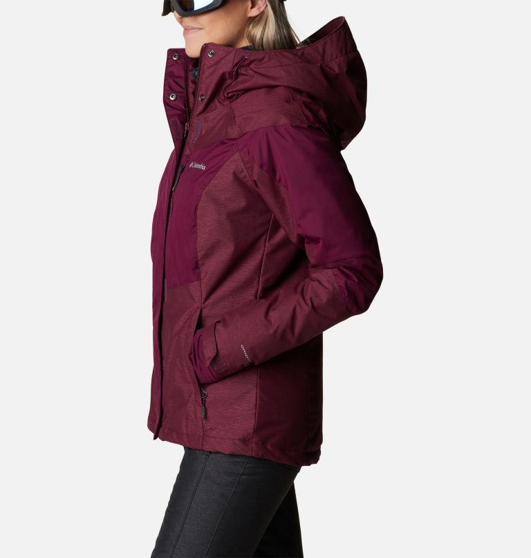 Thumbnail: Rosie Run Insulated Jacket | 616 | XL, Color: Marionberry, Marionberry Heather, image 3