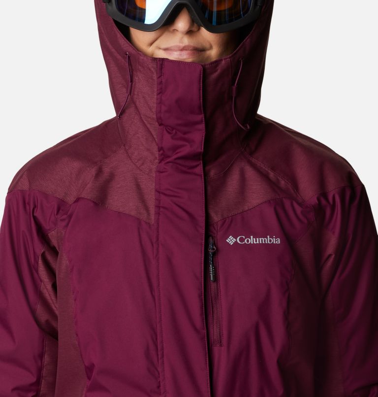 Rosie Run Insulated Jacket | 616 | XL, Color: Marionberry, Marionberry Heather, image 4