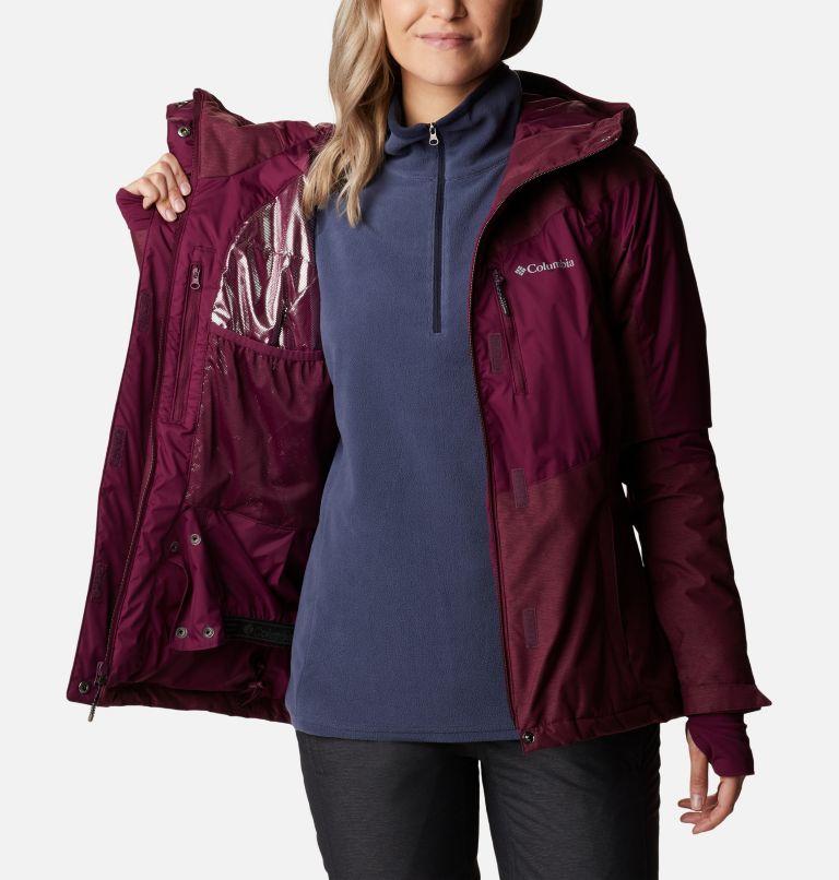 Thumbnail: Rosie Run Insulated Jacket | 616 | XL, Color: Marionberry, Marionberry Heather, image 5