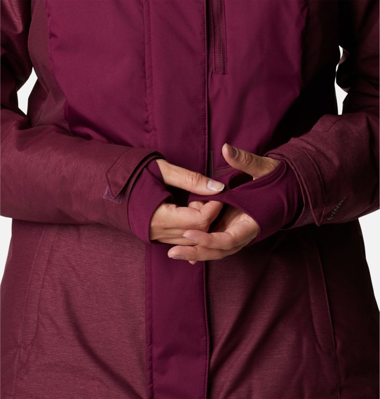 Thumbnail: Rosie Run Insulated Jacket | 616 | XL, Color: Marionberry, Marionberry Heather, image 7