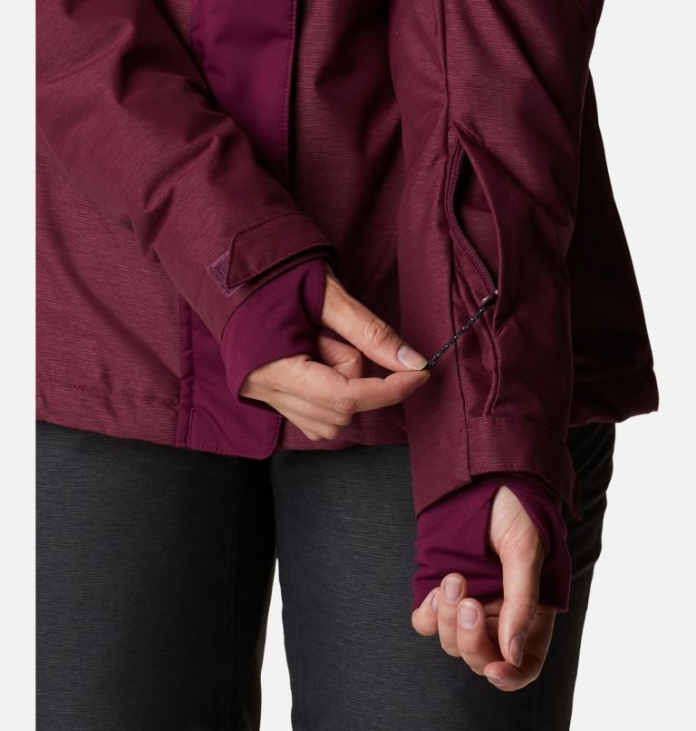 Thumbnail: Rosie Run Insulated Jacket | 616 | XL, Color: Marionberry, Marionberry Heather, image 8