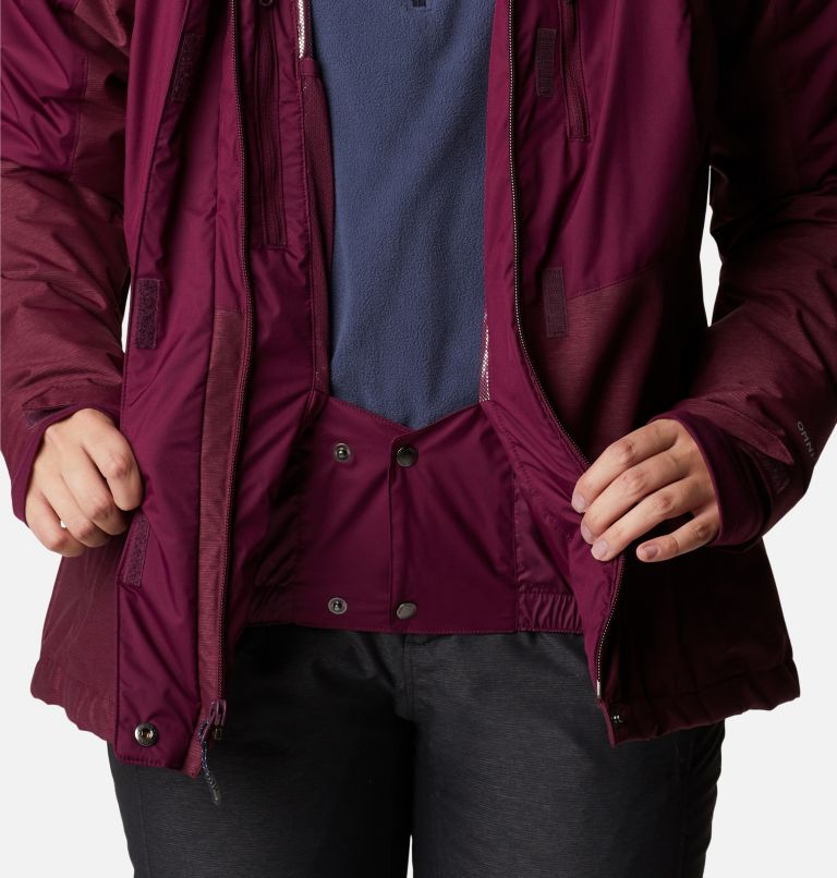 Rosie Run Insulated Jacket | 616 | XL, Color: Marionberry, Marionberry Heather, image 9