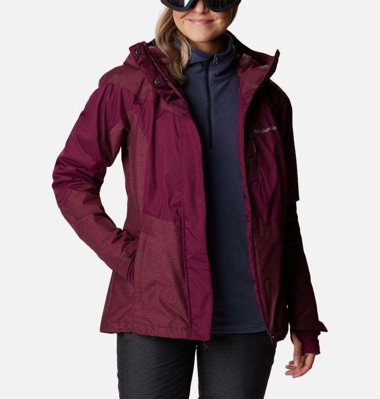 Thumbnail: Rosie Run Insulated Jacket | 616 | XL, Color: Marionberry, Marionberry Heather, image 11