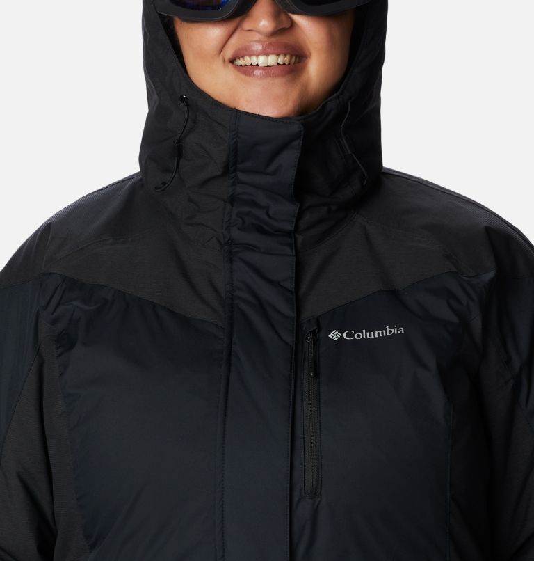 Rosie Run Insulated Jacket | 010 | 1X, Color: Black, Black Heather, image 4