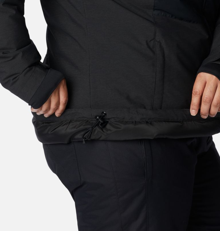 Rosie Run Insulated Jacket | 010 | 1X, Color: Black, Black Heather, image 9