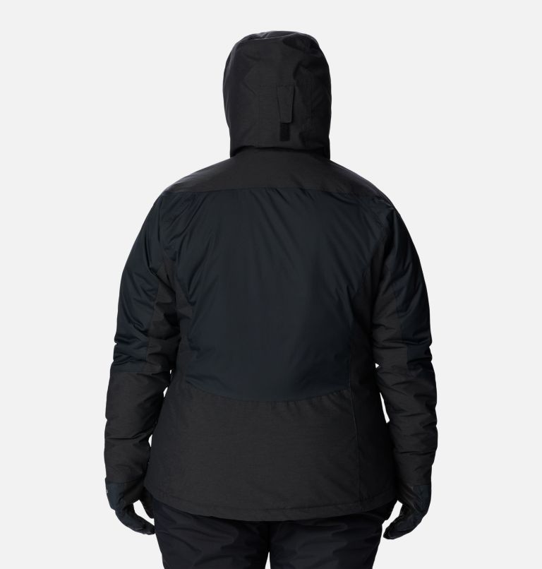 Rosie Run Insulated Jacket | 010 | 1X, Color: Black, Black Heather, image 2