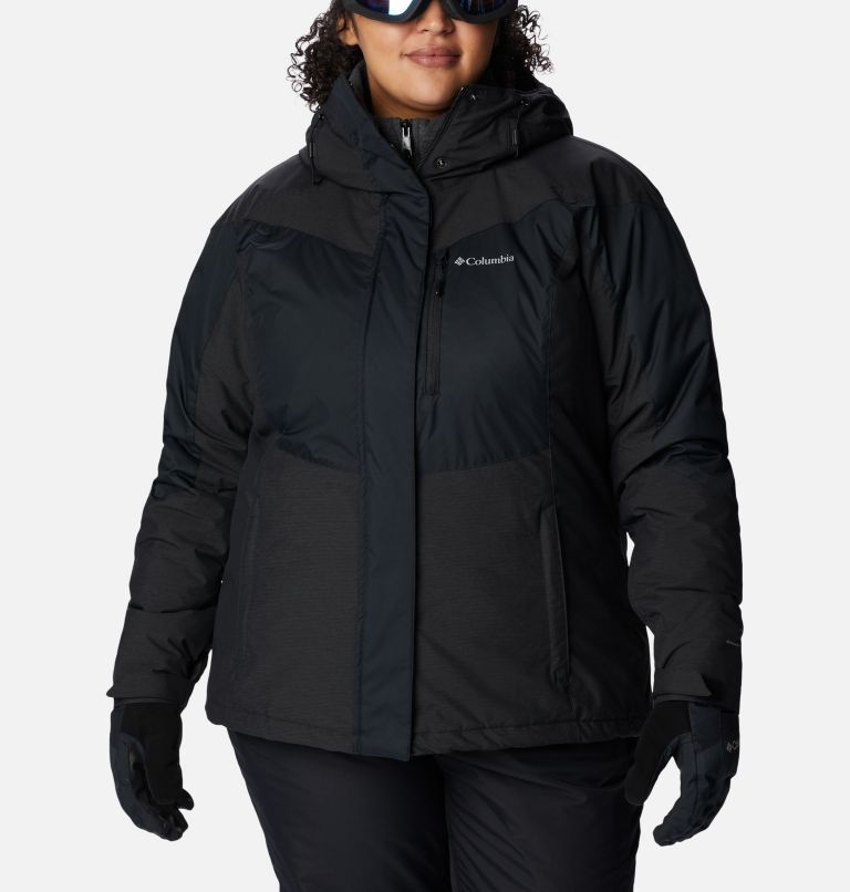 Rosie Run Insulated Jacket | 010 | 1X, Color: Black, Black Heather, image 1