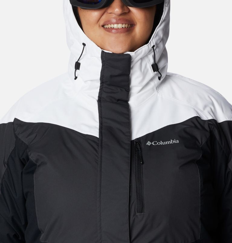 Women's Rosie Run Insulated Jacket - Plus Size, Color: Shark, White, Black, image 4