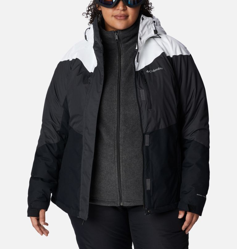 Women's Rosie Run Insulated Jacket - Plus Size, Color: Shark, White, Black, image 10