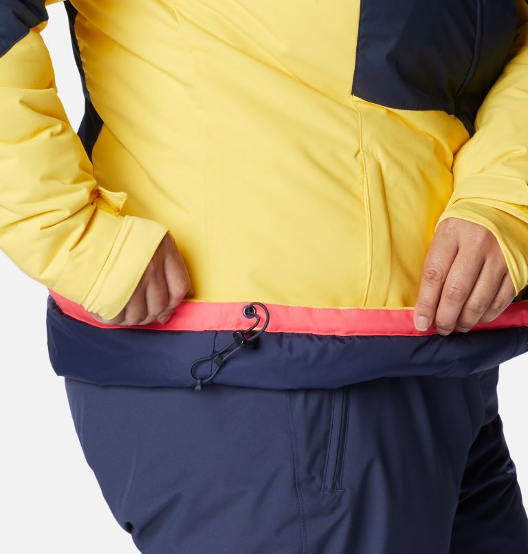 Women's Rosie Run Insulated Jacket - Plus Size, Color: Nocturnal, Neon Sunrise, Sun Glow, image 8