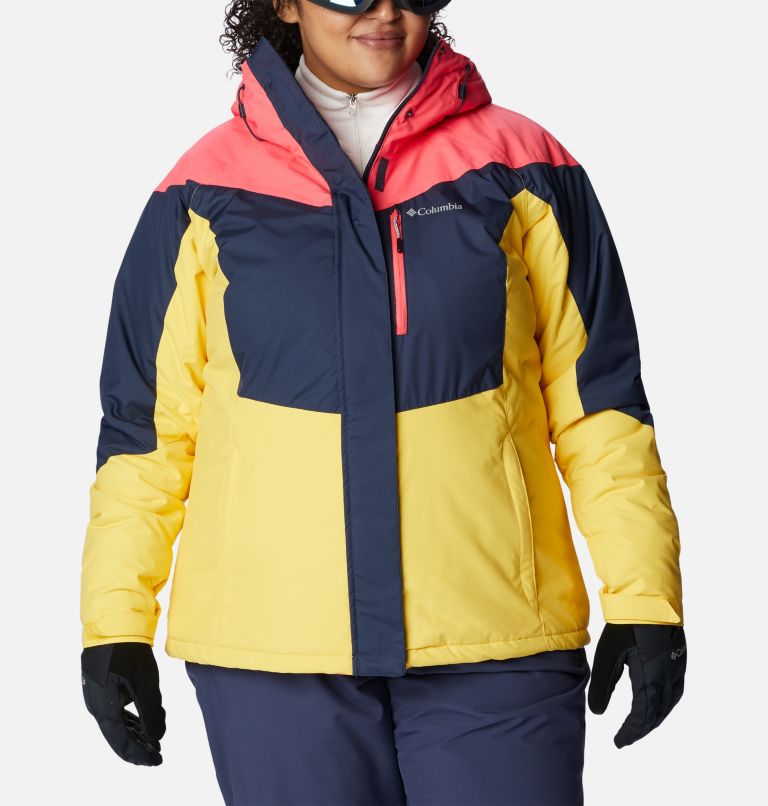 Thumbnail: Women's Rosie Run Insulated Jacket - Plus Size, Color: Nocturnal, Neon Sunrise, Sun Glow, image 1