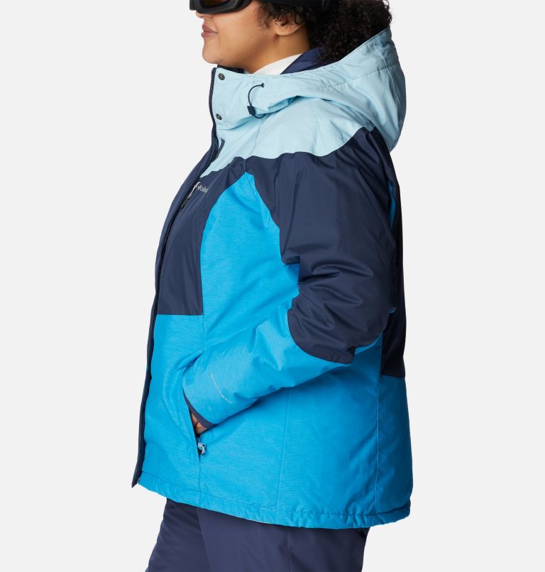 Women's Rosie Run Insulated Jacket - Plus Size, Color: Nocturnal, Spring Blue Hthr, Blue Chill, image 3