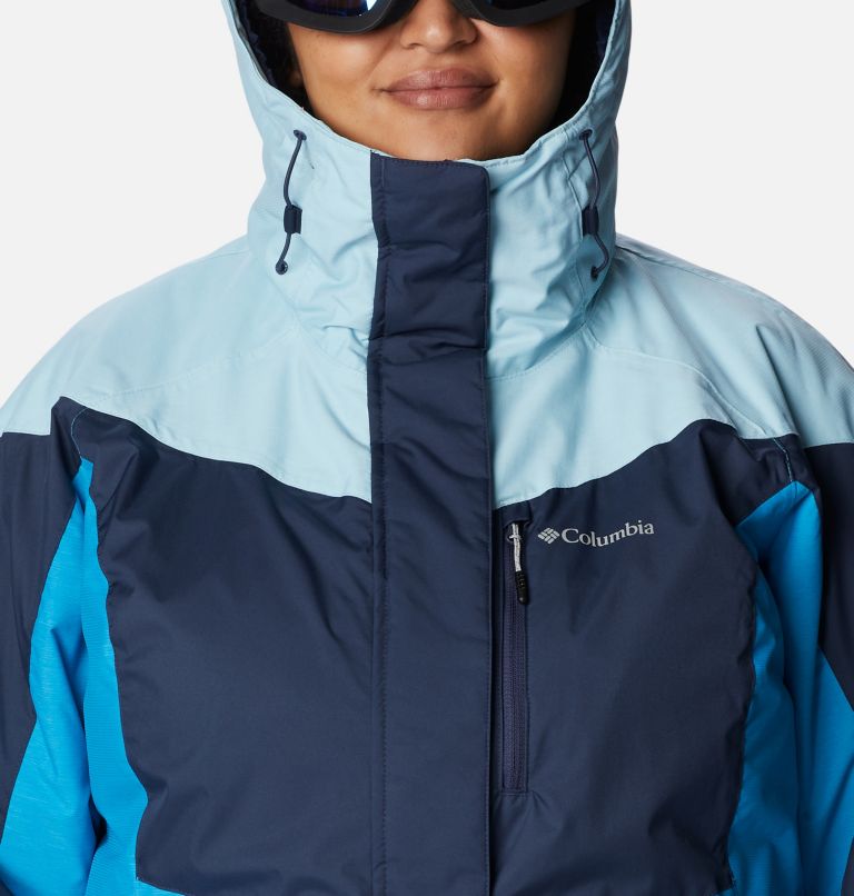 Thumbnail: Women's Rosie Run Insulated Jacket - Plus Size, Color: Nocturnal, Spring Blue Hthr, Blue Chill, image 4