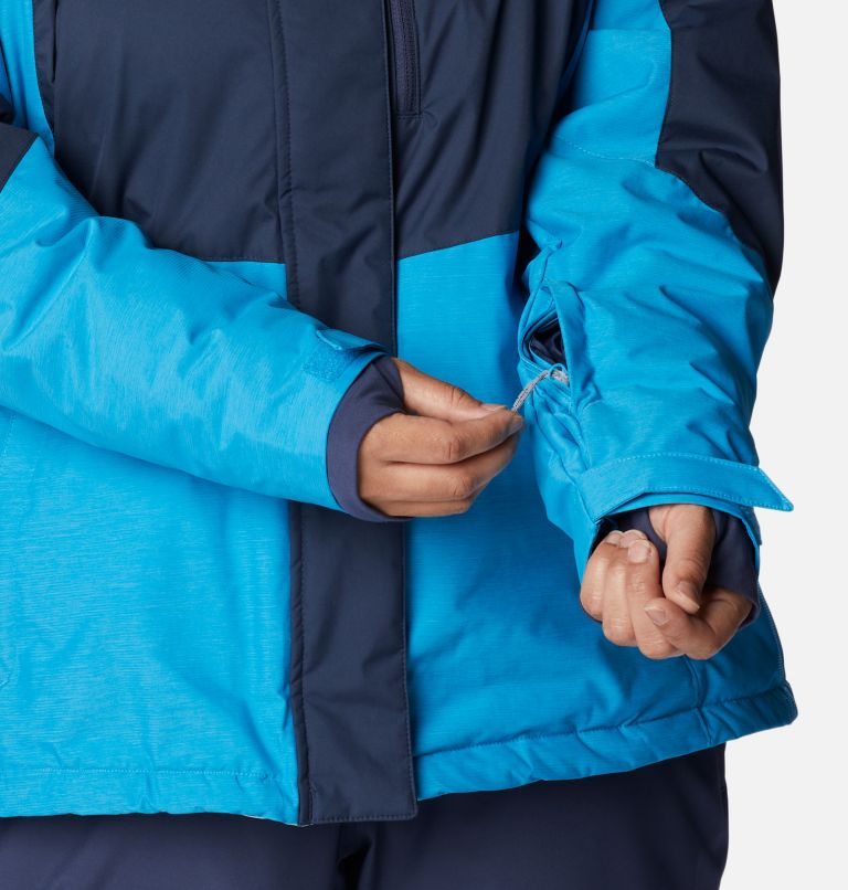 Women's Rosie Run Insulated Jacket - Plus Size, Color: Nocturnal, Spring Blue Hthr, Blue Chill, image 7