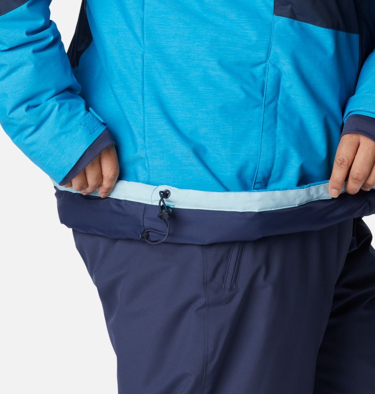 Thumbnail: Women's Rosie Run Insulated Jacket - Plus Size, Color: Nocturnal, Spring Blue Hthr, Blue Chill, image 9