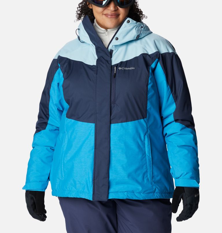 Women's Rosie Run Insulated Jacket - Plus Size, Color: Nocturnal, Spring Blue Hthr, Blue Chill, image 1