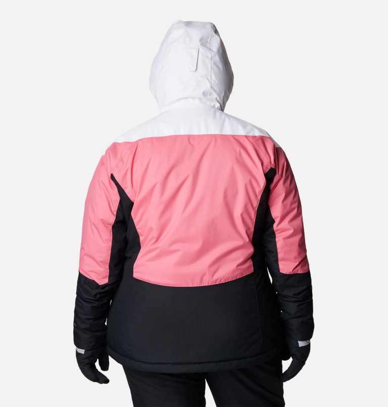 Women's Rosie Run Insulated Jacket - Plus Size, Color: Camellia Rose, White, Black, image 2