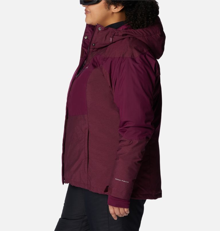 Women's Rosie Run Insulated Jacket - Plus Size, Color: Marionberry, Marionberry Heather, image 3
