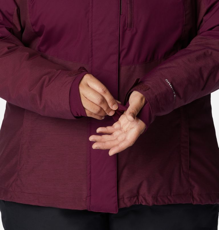 Women's Rosie Run Insulated Jacket - Plus Size, Color: Marionberry, Marionberry Heather, image 7