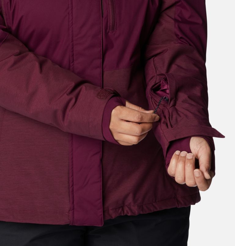 Thumbnail: Women's Rosie Run Insulated Jacket - Plus Size, Color: Marionberry, Marionberry Heather, image 8
