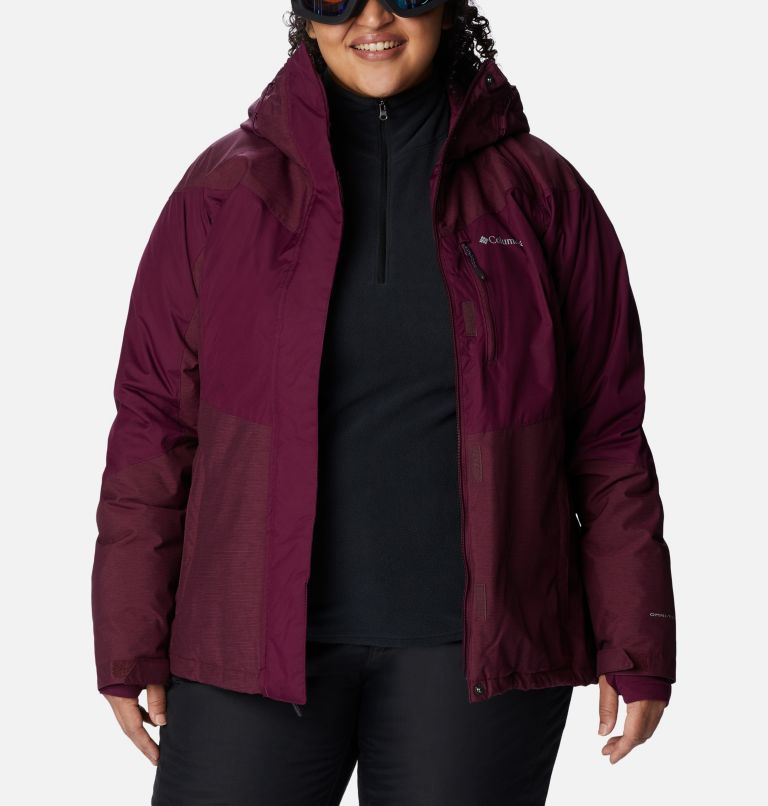 Women's Rosie Run Insulated Jacket - Plus Size, Color: Marionberry, Marionberry Heather, image 10