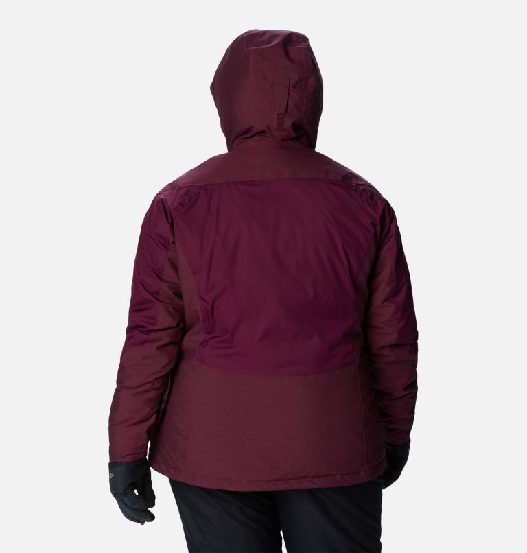 Women's Rosie Run Insulated Jacket - Plus Size, Color: Marionberry, Marionberry Heather, image 2