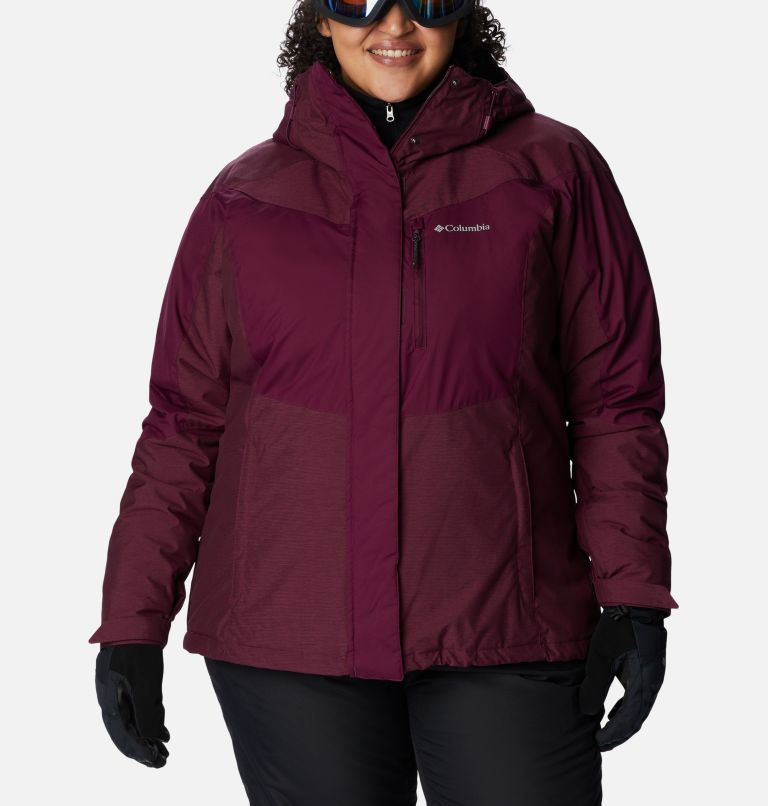 Women's Rosie Run Insulated Jacket - Plus Size, Color: Marionberry, Marionberry Heather, image 1