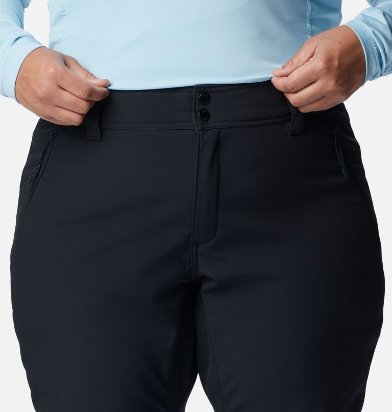 Thumbnail: Women's Roffe Ridge IV Softshell Pants - Plus Size, Color: Black, image 4