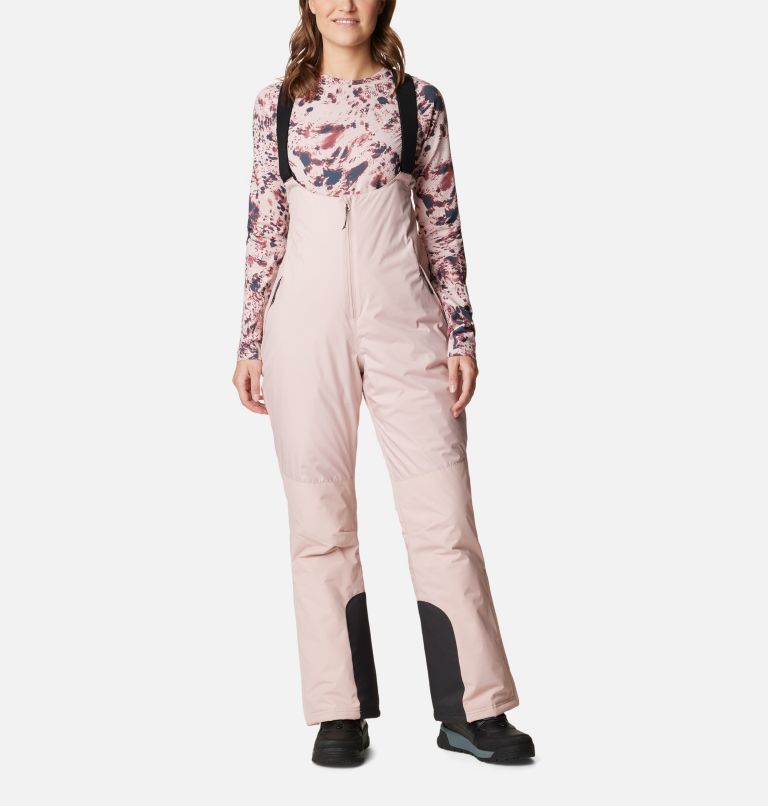 Thumbnail: Pantalon de Ski Imperméable à Bretelles Iceventure Femme, Color: Dusty Pink, image 1