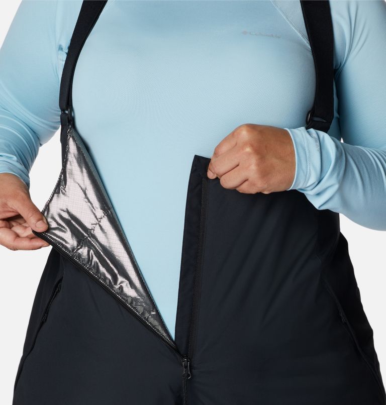 Women's Iceventure Insulated Ski Bib - Plus Size, Color: Black, image 6