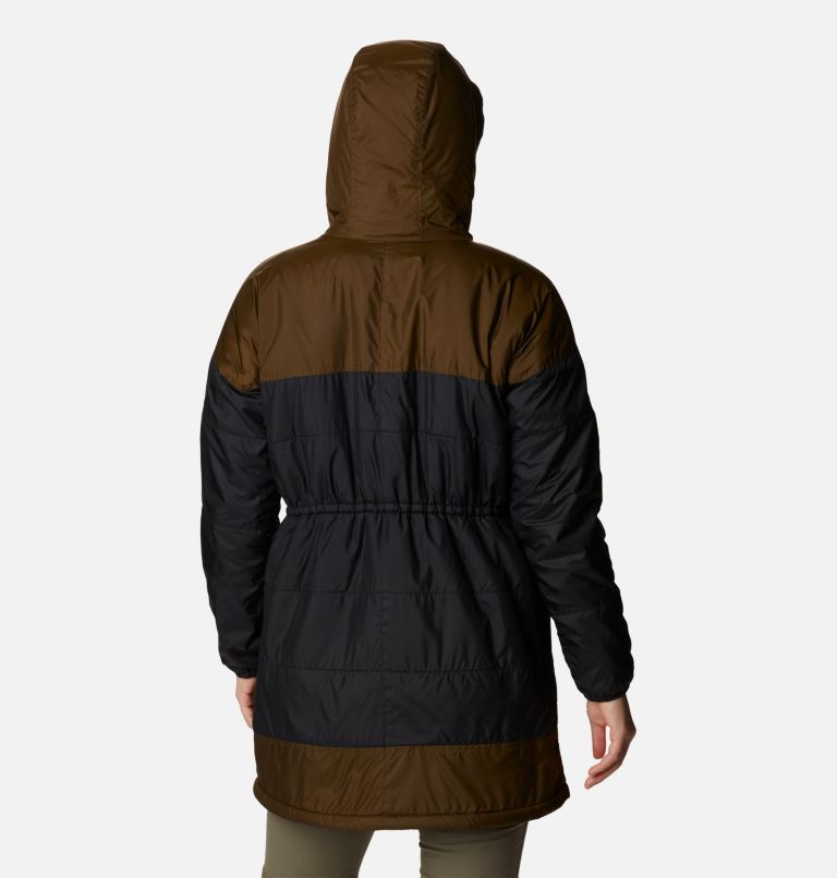 Veste longue en polaire Flash Challenger Femme, Color: Black, Olive Green, image 2
