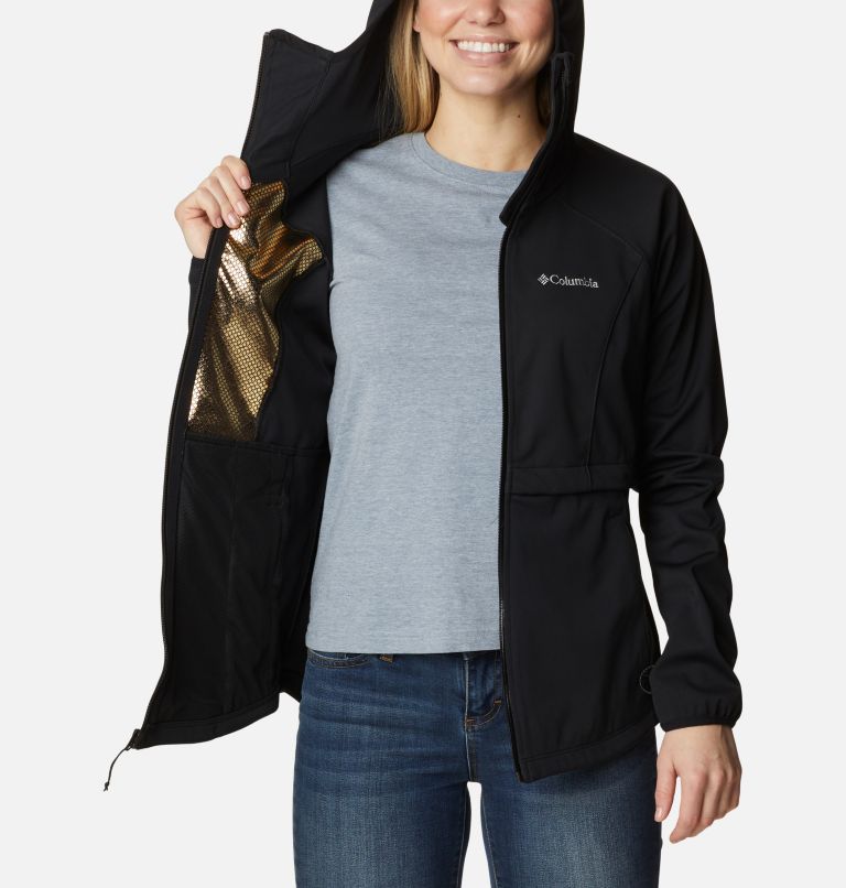 Women's Canyon Meadows Softshell Jacket, Color: Black, image 5