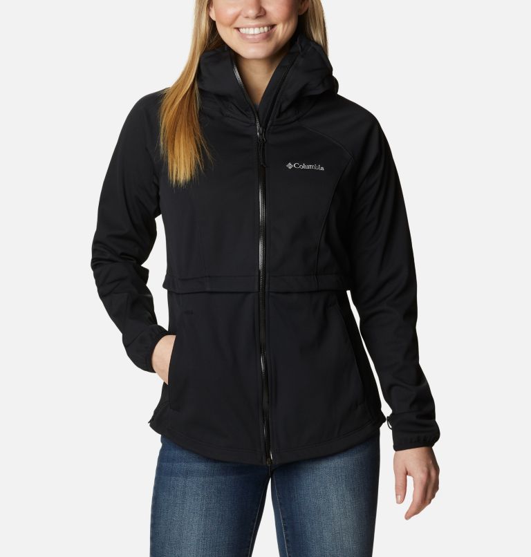 Women's Canyon Meadows Softshell Jacket, Color: Black, image 1