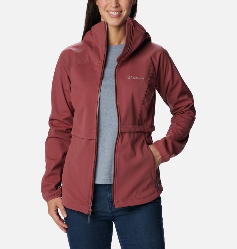 Women's Canyon Meadows Softshell Jacket, Color: Beetroot, image 7