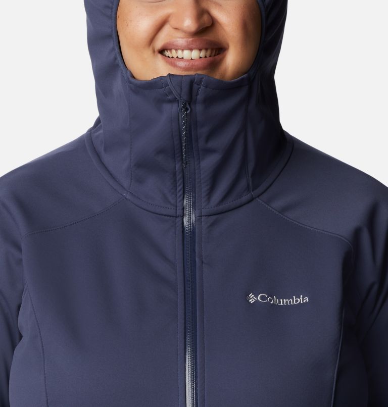 Thumbnail: Women's Canyon Meadows Softshell Jacket - Plus Size, Color: Nocturnal, image 4