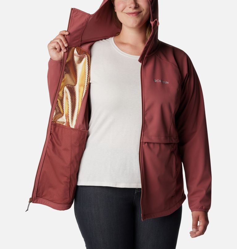 Women's Canyon Meadows Softshell Jacket - Plus Size, Color: Beetroot, image 5