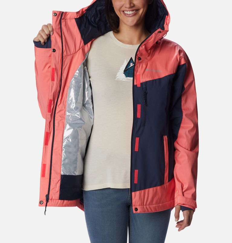 Thumbnail: Women's Point Park Insulated Jacket, Color: Neon Sunrise Sheen, Nocturnal, image 5