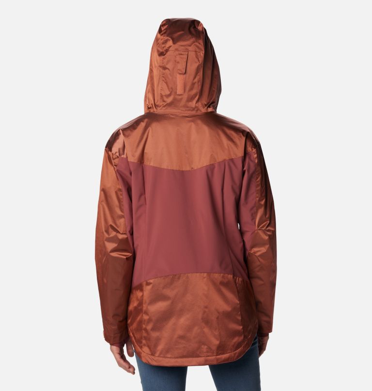 Thumbnail: Women's Point Park Insulated Jacket, Color: Faded Peach Sheen, Beetroot, image 2