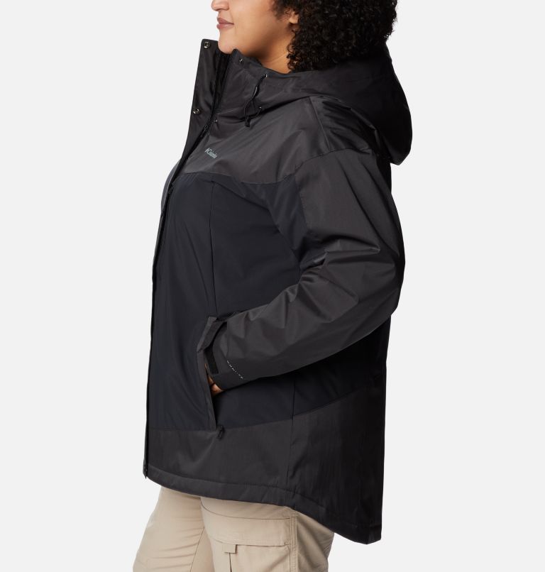 Women's Point Park Insulated Jacket - Plus Size, Color: Black Sheen, image 3