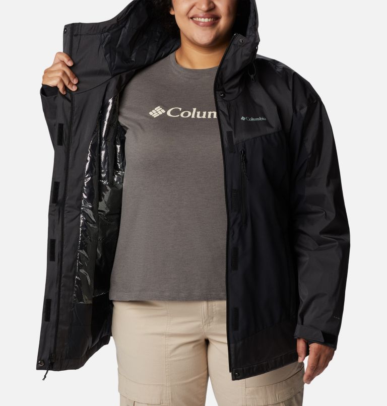 Columbia rain jacket womens hot sale plus