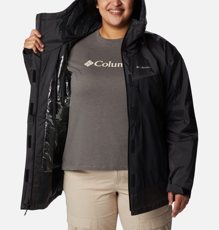 Women's Point Park Insulated Jacket - Plus Size, Color: Black Sheen, image 5