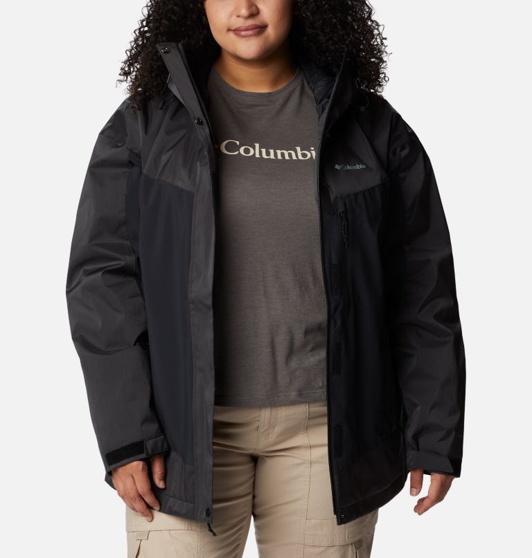 Columbia plus best sale size rain jacket