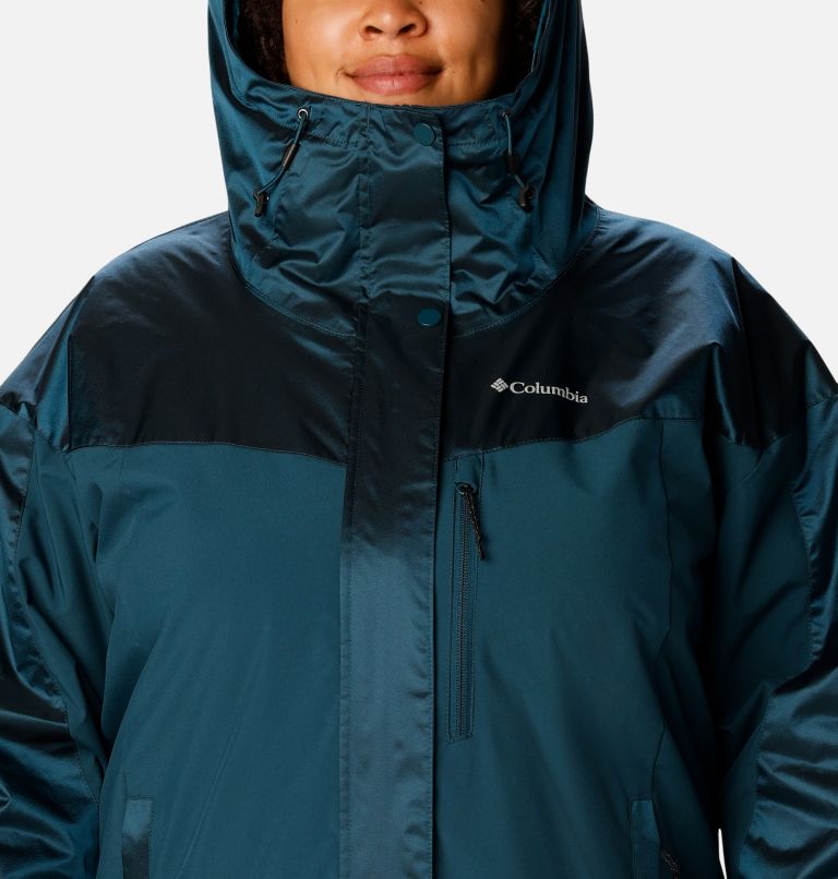 Point Park Insulated Jacket | 414 | 1X, Color: Night Wave Sheen, Night Wave, image 4
