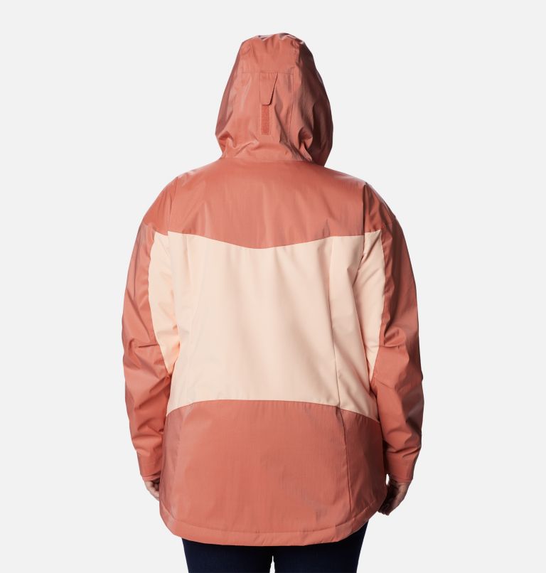 Women's Point Park Insulated Jacket - Plus Size, Color: Dark Coral Sheen, Peach Blossom, image 2