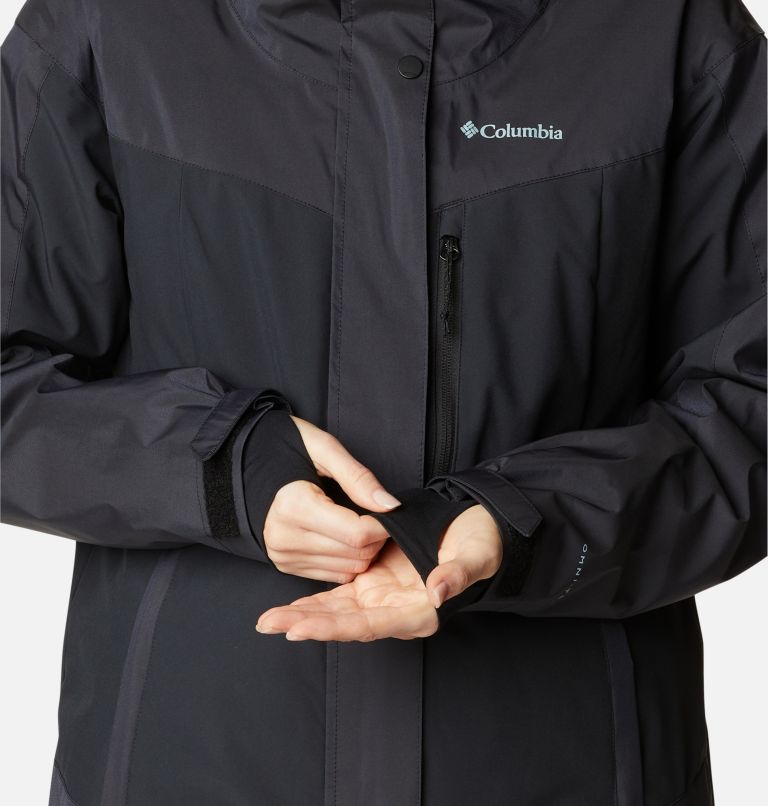 Thumbnail: Women's Point Park Waterproof Insulated Walking Jacket, Color: Black Sheen, Black, image 7