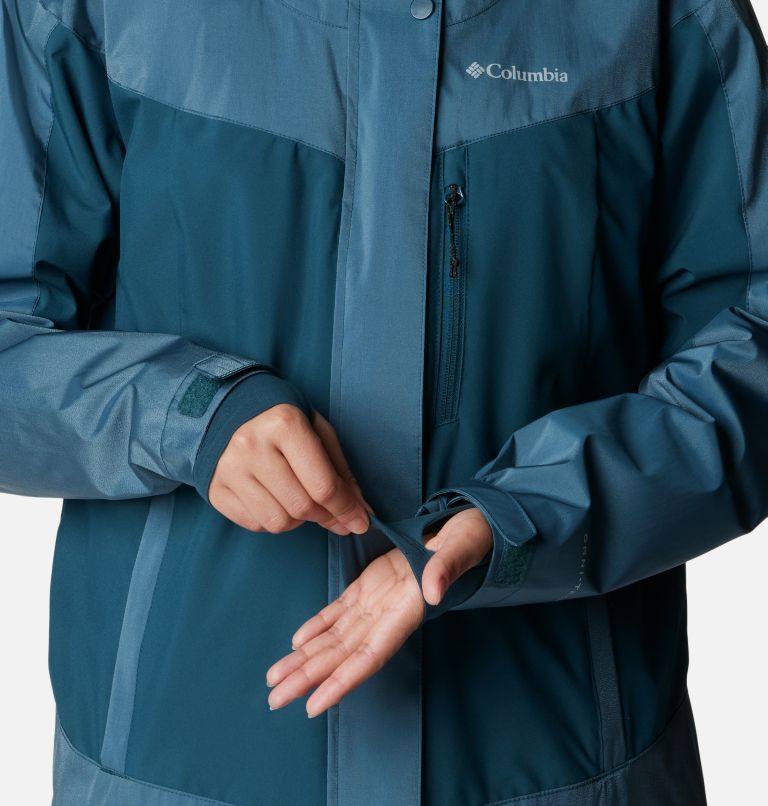 Thumbnail: Women's Point Park Waterproof Insulated Walking Jacket, Color: Night Wave Sheen, Night Wave, image 7