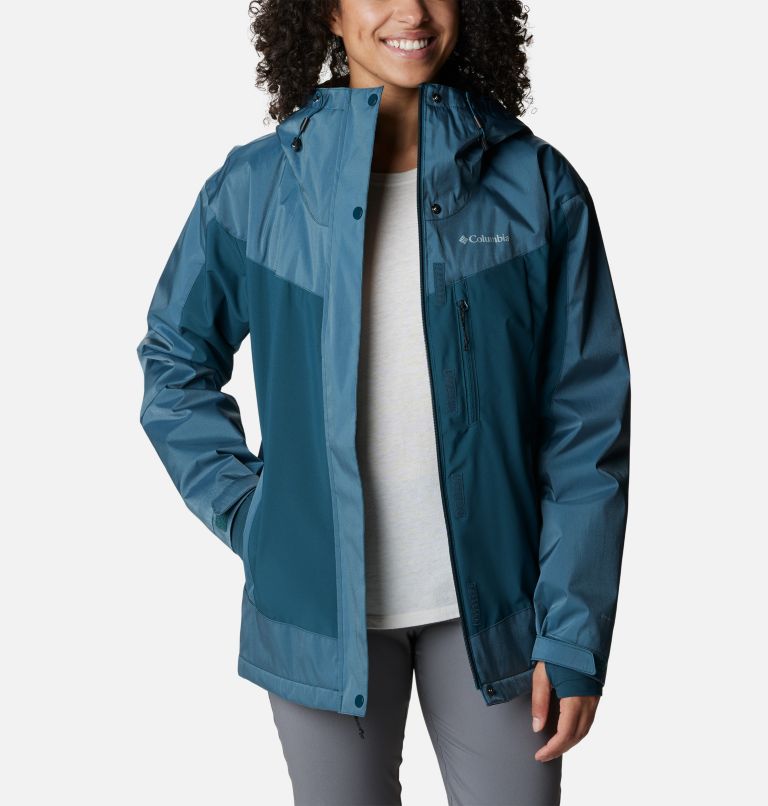Women's Point Park Waterproof Insulated Walking Jacket, Color: Night Wave Sheen, Night Wave, image 8